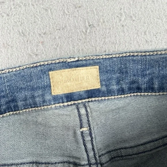 Mother The Weekender Fray Jeans Women's 24 Blue Denim Mid Rise Flare - Picture 11 of 16